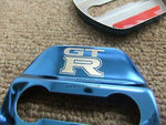 AFTERMARKET NISSAN SKYLINE GT-R STRIKER COVER STAINLESS BLUE SET x2