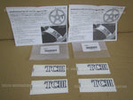 YOKOHAMA WHEEL ADVAN RACING TCIII STICKER WHITE SET OF 4 V0226 ASK BEFORE BUYING