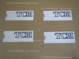 YOKOHAMA WHEEL ADVAN RACING TCIII STICKER WHITE SET OF 4 V0226 ASK BEFORE BUYING