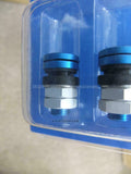 BLUE DESMOND FLAT SUPER LIGHTWEIGHT ALUMINIUM AIR VALVE SET JDM flat air balve