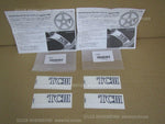 YOKOHAMA WHEEL ADVAN RACING TCIII STICKER WHITE SET OF 4 V0226 ASK BEFORE BUYING