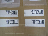 YOKOHAMA WHEEL ADVAN RACING TCIII STICKER WHITE SET OF 4 V0226 ASK BEFORE BUYING