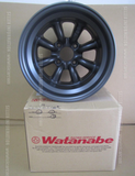 RS WATANABE EIGHT SPOKE WHEEL ALUMINIUM 14X10.5 -38 PCD 4X114.3 BLACK A64638B